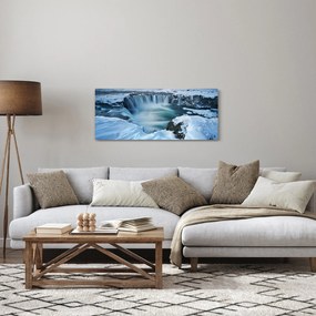 Obraz - Vodopád Bohov, Island (120x50 cm)