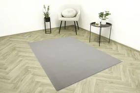 Metrážny koberec Calypso 71 lesklý sivý