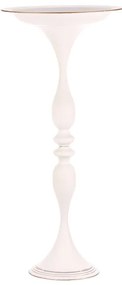 BONTEC Misa kovová - na stojane, 83 cm, aranžovacia, farba biela Farba: Biela