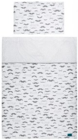 BELISIMA 5-dielne posteľné obliečky Belisima Little Man 100/135 sivé