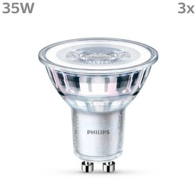Philips LED GU10 3,5W 275lm 840 číra 36° 3 ks