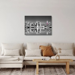 Obrázok - New York a fialový mrakodrap (70x50 cm)