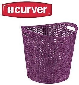 CURVER MY STYLE RATTAN 30447 Kôš na bielizeň 30 l vínová