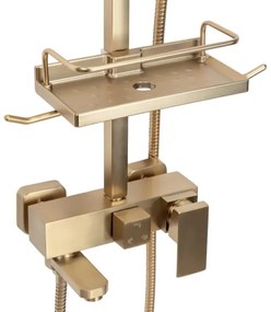 REA-P7050 - Sprchová súprava s batériou JACK, brúsené zlato