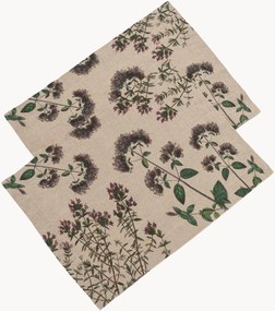 Ľanové prestierania Thyme & Oregano, 2 ks