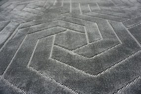 BE Koberec Kolekcia Zen Garden 2401  GREY – sivý obdĺžnikový Rozmer: 200x290 cm