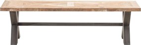 Lavička Moscal 160 x 40 x 46 cm black&amp;natural: