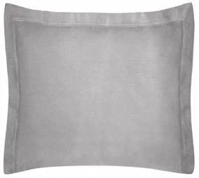Svetlo sivá dekoračná obliečka na vankúš so zapínaním na zips NOVA COLOR 70x80 cm