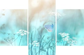 Obraz - Motýlik v modrom (90x60 cm)