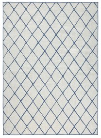 Modro-krémový vonkajší koberec NORTHRUGS Malaga, 120 x 170 cm