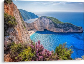 Obraz - Pláž Navagio, Grécko (70x50 cm)