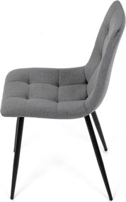 Jedálenská stolička zamatová, sivá DCL-X7015 GREY2