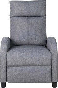 LuxuryForm DESIGN Televízne kreslo RUFO s polohovaním - sivé