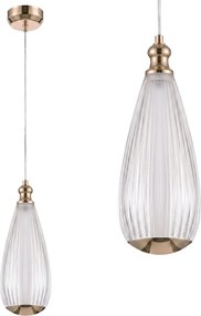 Toolight Toolight, LED závesné svietidlo, 8cm, 1W, 3000K, 500lm, LHJ120-CP, svetlé ružové zlato, OSW-03258