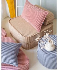 Ružový menčestrový detský pohovkový vankúš Bolster – Wigiwama