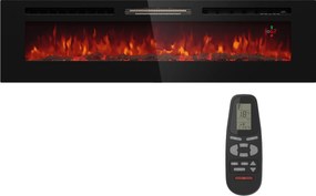 Klarstein Galeras 178, elektrický nástenný krb, 1800 W, LED