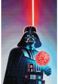 Gario Diamantové maľovanie Darth Vader Rozmery: 40 x 60 cm, Rámovanie: Iba zrolované plátno, Diamanty: Štvorcové
