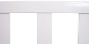 Záhradná lavička F43 2-miestna - práškovaná oceľ, 128 cm - Biela