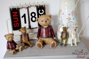 Dekorácia Medvedík so srdcom - 4 * 3 * 10 cm
