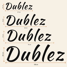 DUBLEZ | Vlastné meno na stenu z dreva