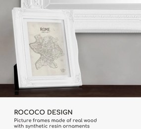 Casa Chic Regent, obrazový rám, obdĺžnikový, A4 fotky, pasparta, sklo, rokoko