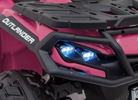 Ramiz Štvorkolka Can Am Outlander ATV ružová