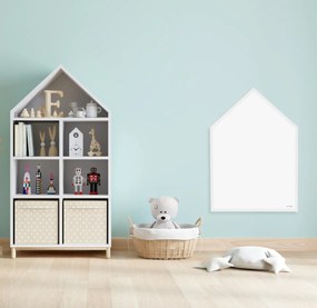 Toptabule.sk  Magnetická tabuľa Domček v drevenom ráme + 7 farieb rámu