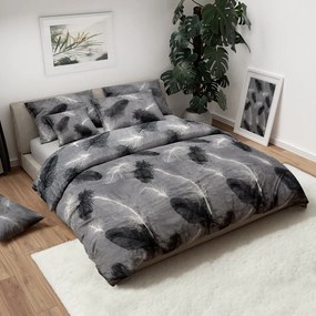 Mikroplyšové obliečky VELSOFT sivé Rozmer obliečky: 70 x 90 cm | 140 x 200 cm