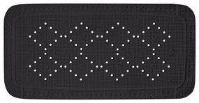 Spirella Protiskluzová podložka do vany ALASKA,čierna, 91 x 36 cm