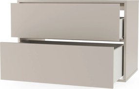 Závesná skrinka pod umývadlo Mossy s doskou 80 cm kašmírová