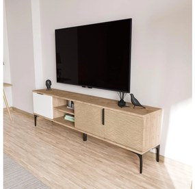TV stolík/skrinka Tarza TV (dub biely). Vlastná spoľahlivá doprava až k Vám domov. 1108147