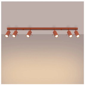 Bodové svietidlo v tehlovej farbe 6x117 cm Etna – Sollux