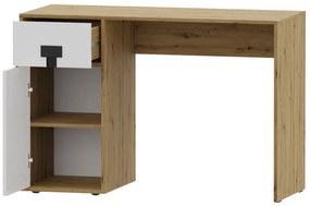 Nábytok do študentskej izby Tikrote I, Farby: dub artisan / sivý lesk