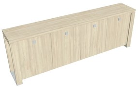 Nízka skriňa Verno+ S 260 x 46 x 90 cm, agát / hnedá