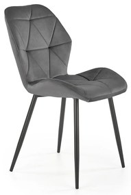 Jedálenská stolička K453 - sivá / čierna
