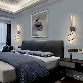 Toolight Toolight, LED nástenné svietidlo 26W, 3000K, LHJ061-W, čierna, OSW-50053