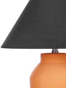 Keramická stolná lampa oranžová RODEIRO Beliani