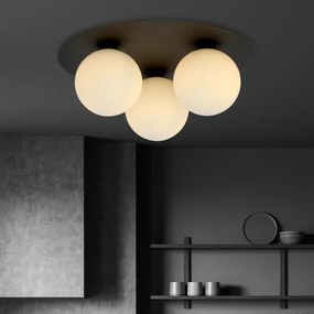 Stropné svietidlo SOLAR 3xE14/10W/230V čierna/biela