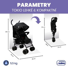 Asalvo TOKIO golfový kočík 6m-15kg black