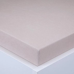 Napínacia plachta na posteľ froté EXCLUSIVE kávová sada 2 ks 90 x 200 cm