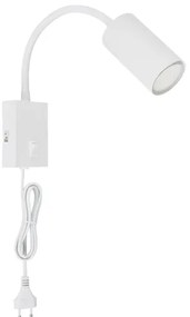 Globo 57911WW - Flexibilná nástenná lampa ROBBY 1xGU10/25W/230V biela