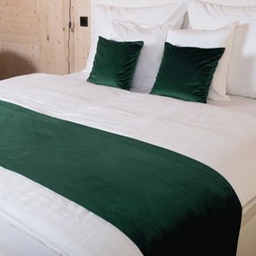 Biante Zamatový prehoz/behúň na posteľ Velvet Prémium SVP-044 Lesná zelená 60x220 cm