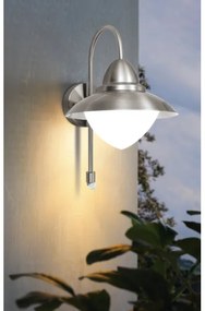 EGLO 87105 - Vonkajšie senzorové nástenné svietidlo SIDNEY 1xE27/60W IP44