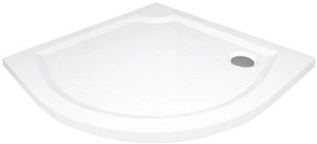 Gelco Gelco, VIVA90 sprchová vanička z liateho mramoru, štvrťkruh, 90x90x4cm, R550, GV559