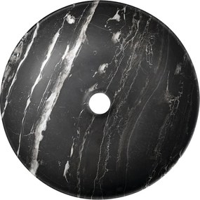 Sapho Sapho, RONDEA keramické umývadlo na dosku priemer 41cm, carnico mramor, AR445CM