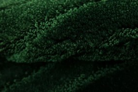 Kúpeľňový koberček Sara fľaškovo zelený, vlny