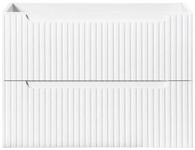 Závěsná skříňka Nova White I s deskou a umyvadlem 60 cm bílá