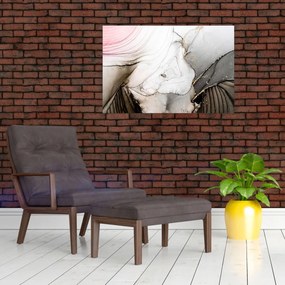 Obraz - Mramorový atrament (90x60 cm)
