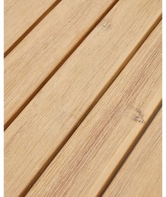 Okrúhly záhradný odkladací stolík s doskou z akácie ø 70 cm Dandara – Kave Home