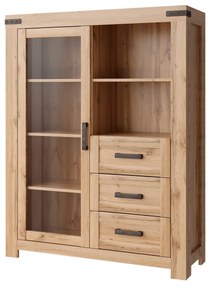 Komoda MORATIZ 1W3S, dub Wotan